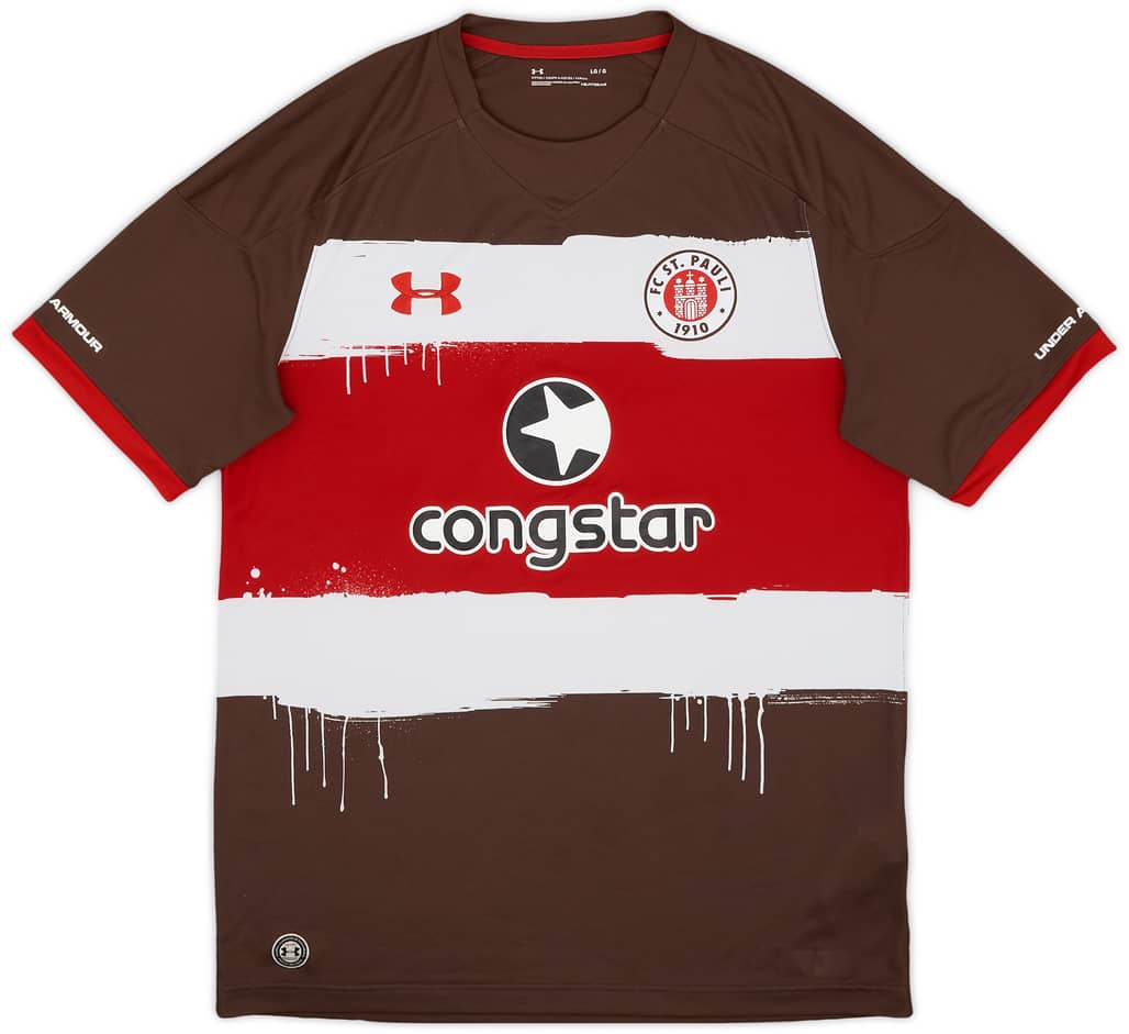 2017-18 St Pauli Home Shirt - 8/10 - (L)