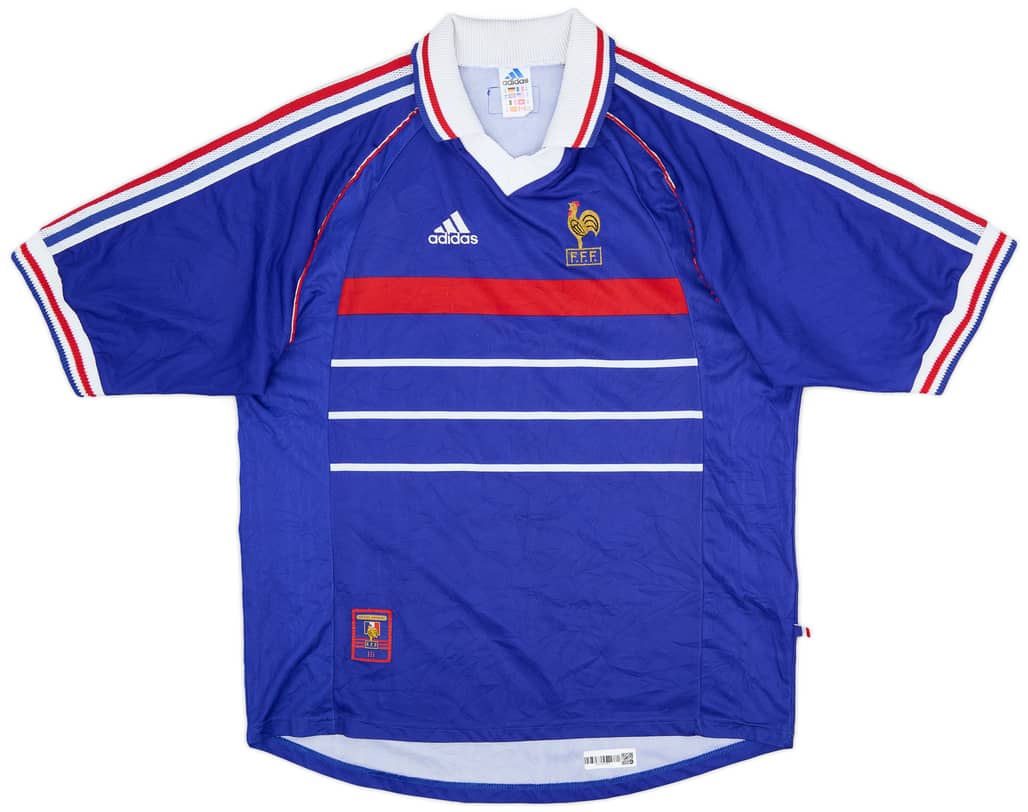 1998-00 France Home Shirt - 8/10 - (XL)