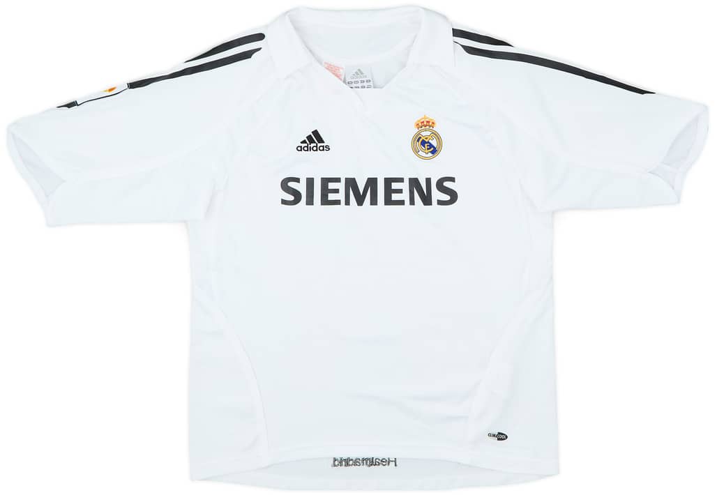 2005-06 Real Madrid Home Shirt - 8/10 - (M.Boys)