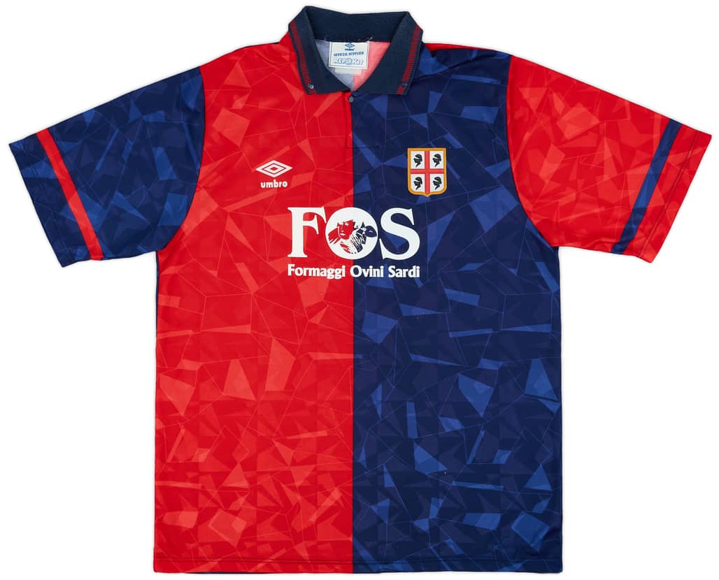 1990-93 Cagliari Home Shirt - 8/10 - (XL)