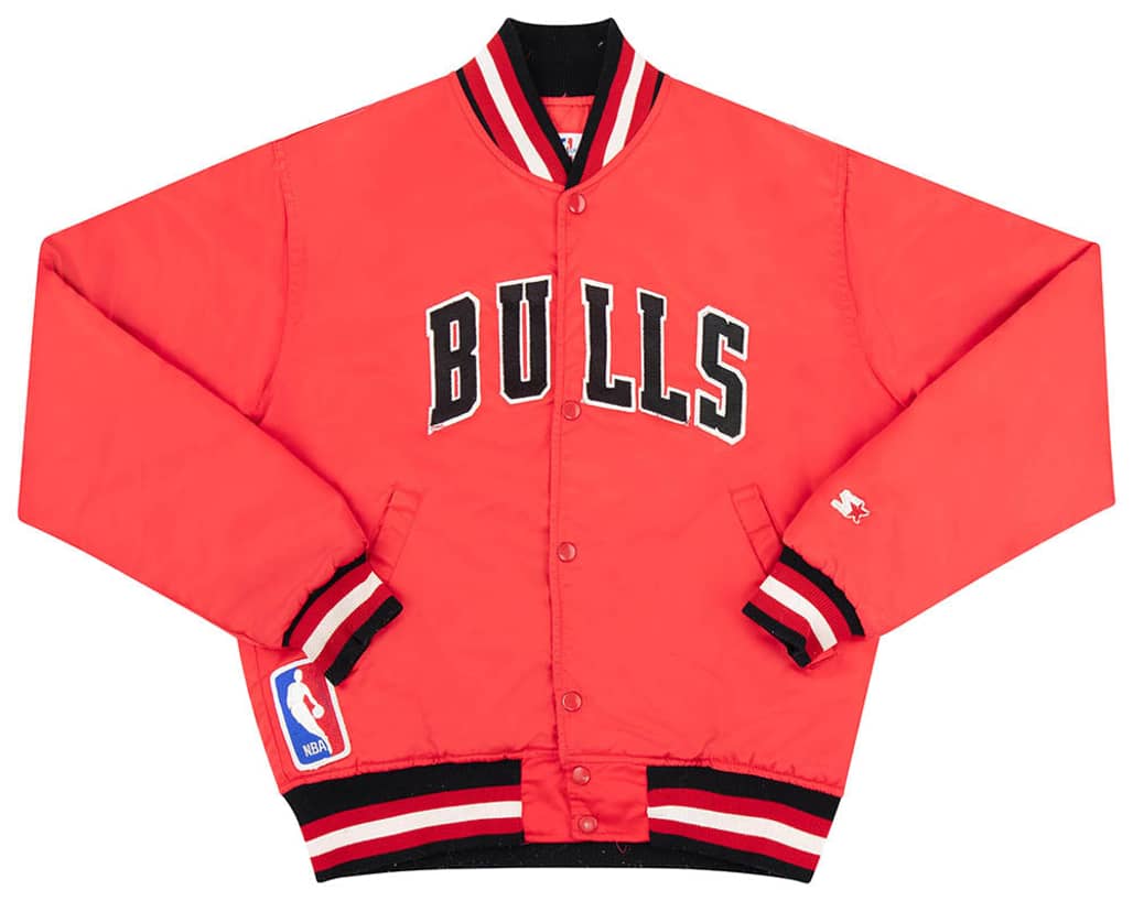 1980s Chicago Bulls Starter Satin Varsity Jacket M