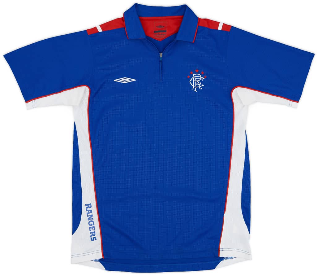 2006-07 Rangers Umbro 1/4 Zip Training Shirt - 8/10 - (M)