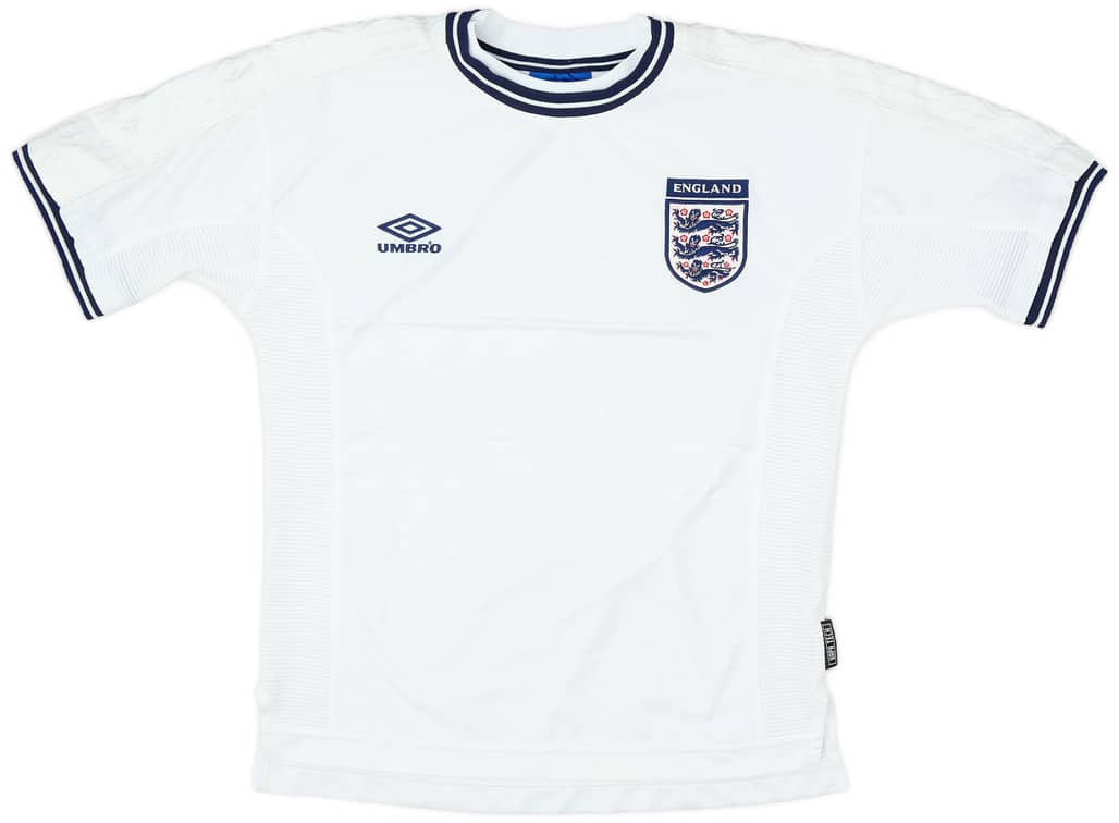 1999-01 England Home Shirt - 7/10 - (Y)