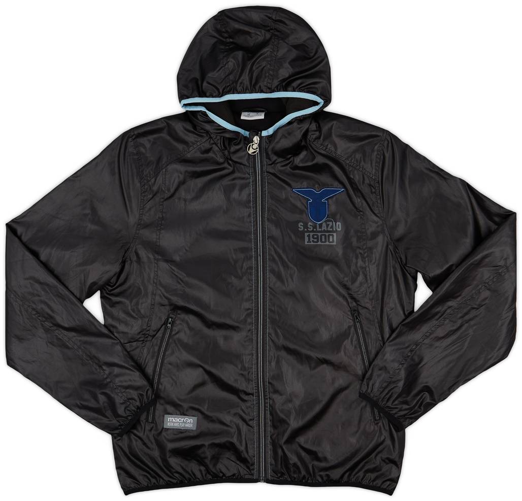 2016-17 Lazio Macron Hooded Rain Jacket - 8/10 - (M)