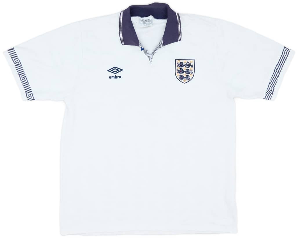 1990-92 England Home Shirt - 8/10 - (L)