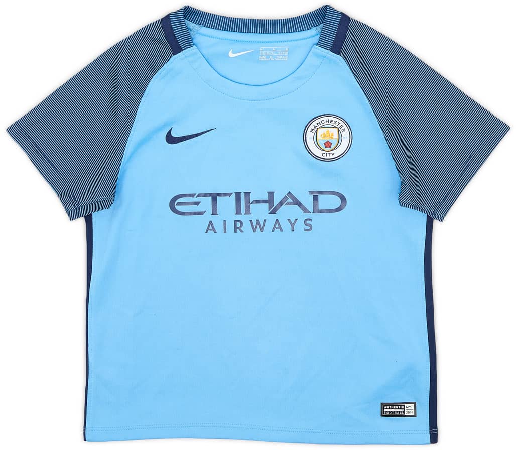 2016-17 Manchester City Home Shirt - 8/10 - (5-6 Years)