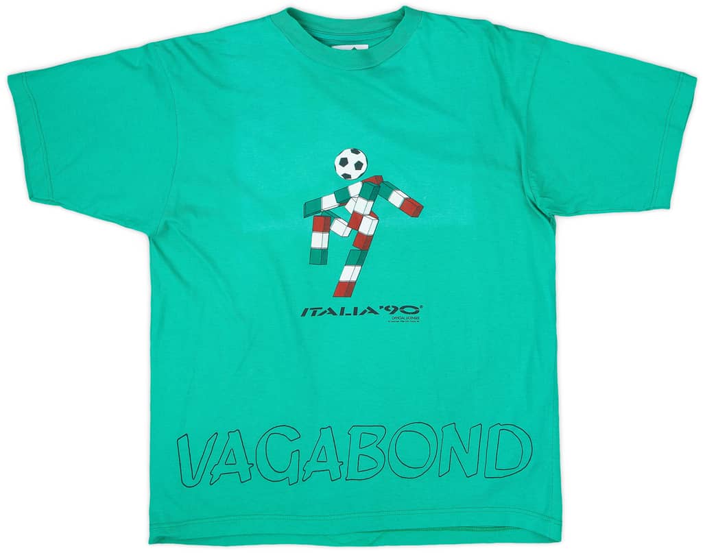1990 Italia 90 Vagabond Graphic Tee - 8/10 - (S)