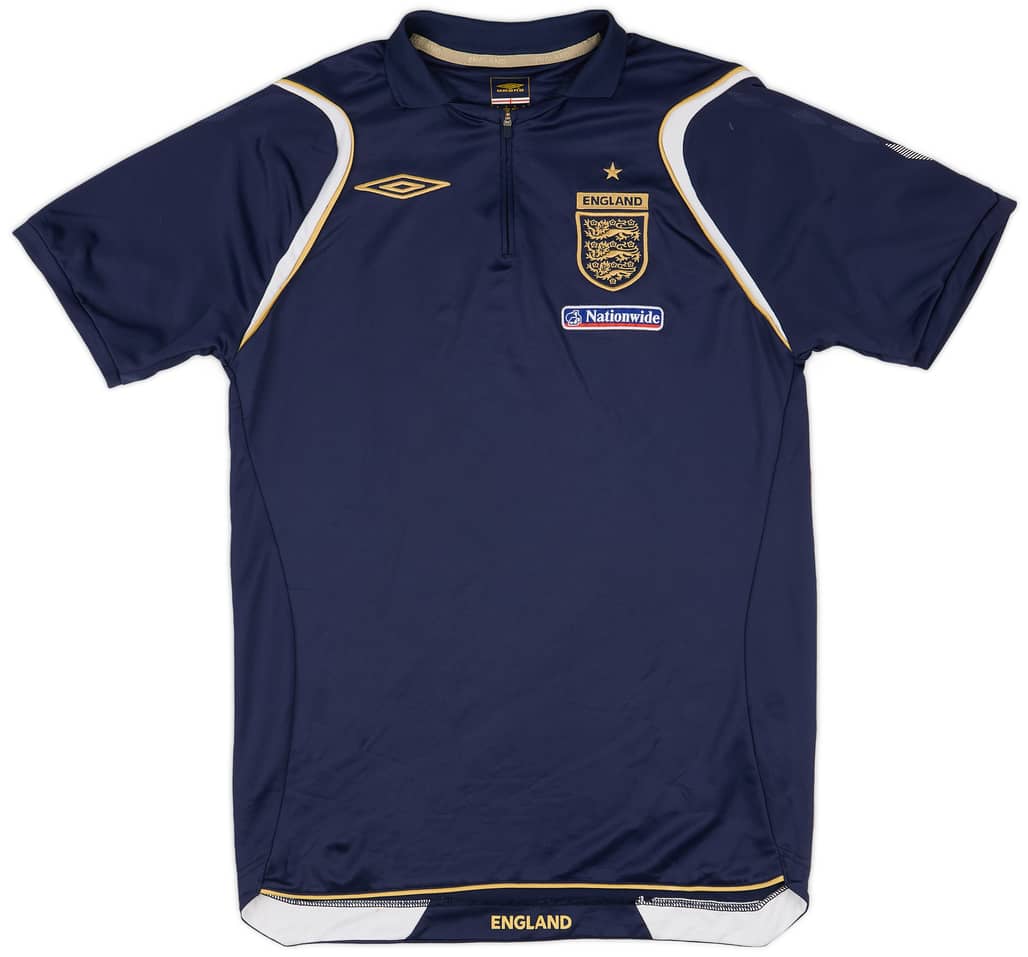 2006-07 England 1/4 Zip Training Shirt - 9/10 - (S)