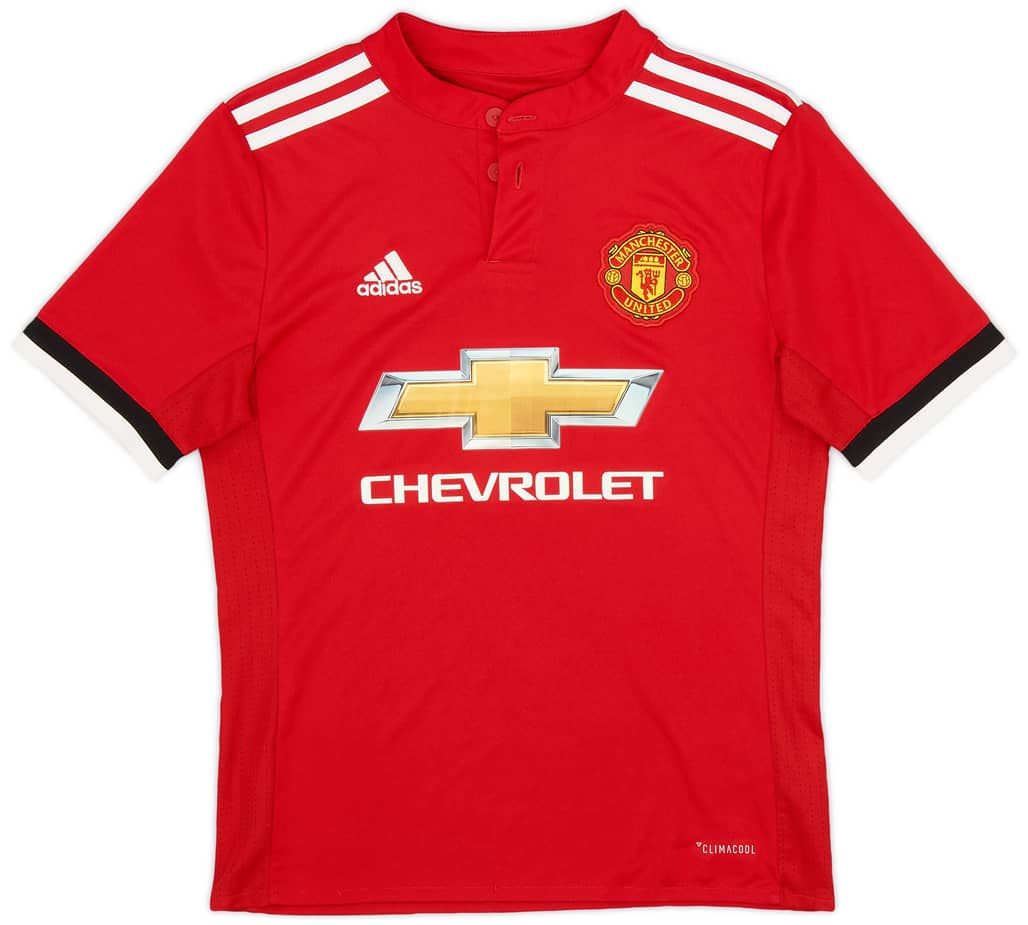 2017-18 Manchester United Home Shirt - 8/10 - (M.Boys)