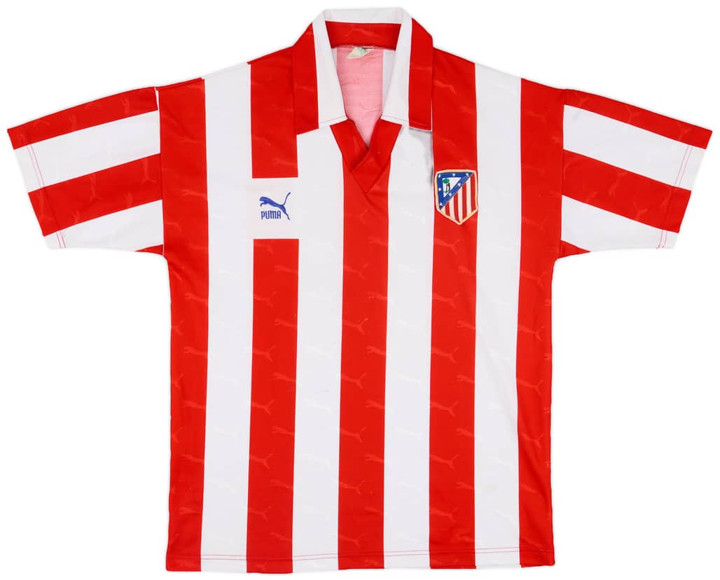 1992-93 Atletico Madrid Home Shirt - 8/10 - (S)