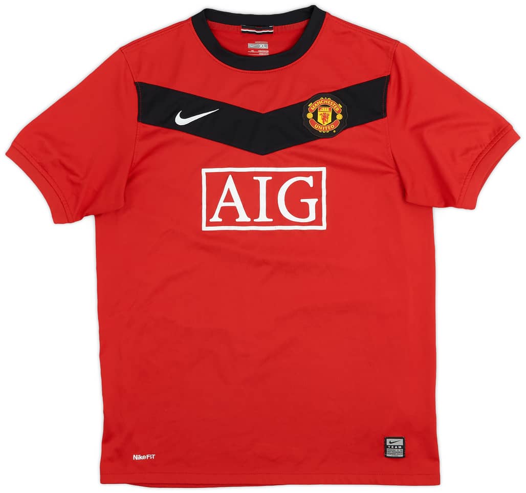2009-10 Manchester United Home Shirt - 7/10 - (XL.Boys)