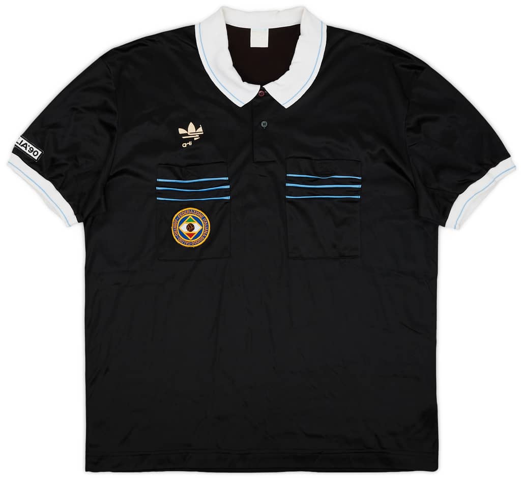 1990 Italy FIGC adidas Referee Shirt - 5/10 - (L)