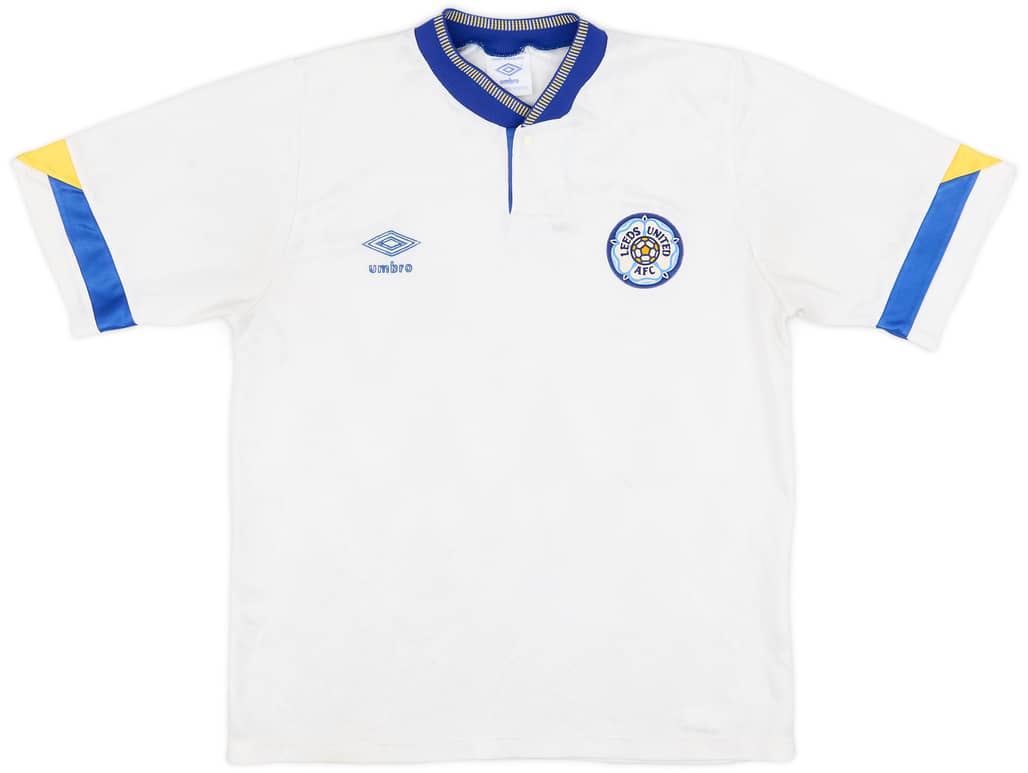 1990-91 Leeds United Home Shirt - 9/10 - (S)