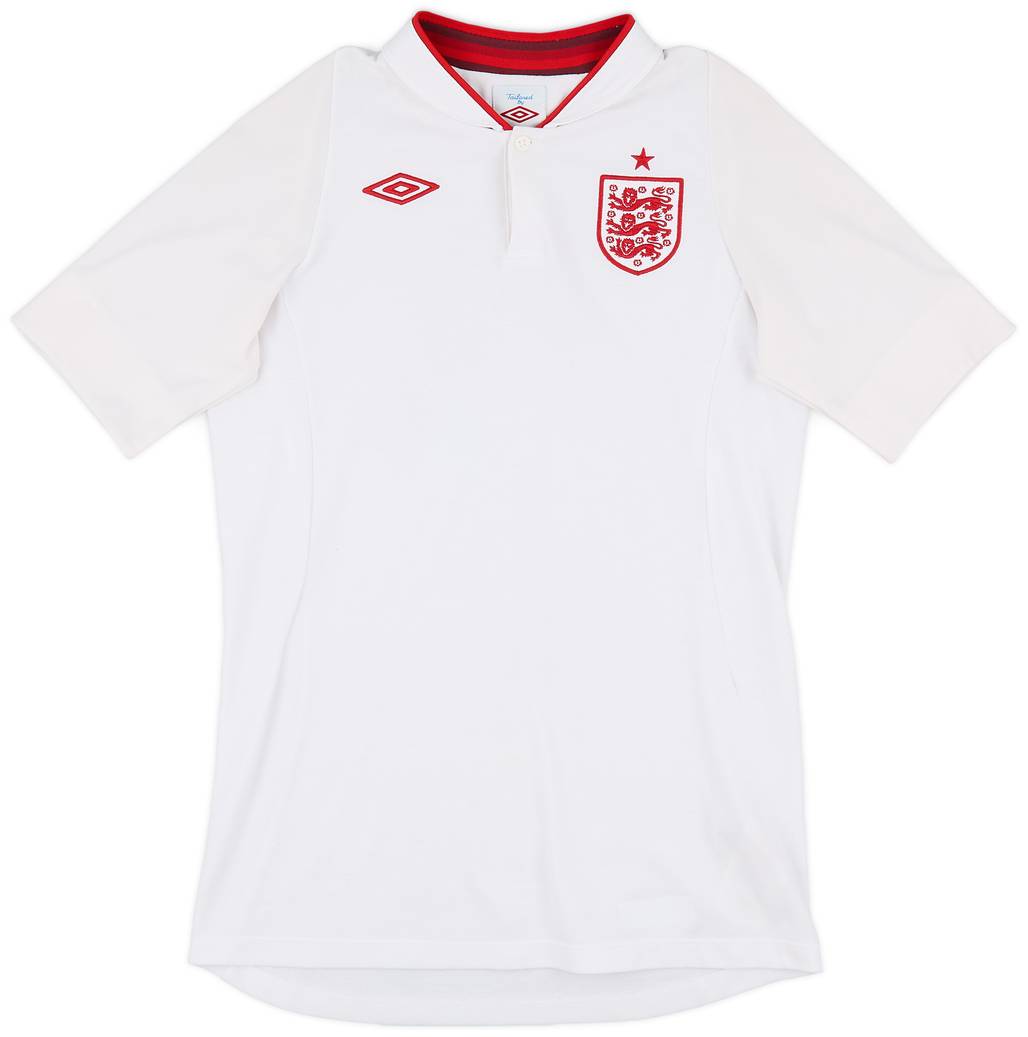 2012-13 England Home Shirt - 8/10 - (XL.Boys)