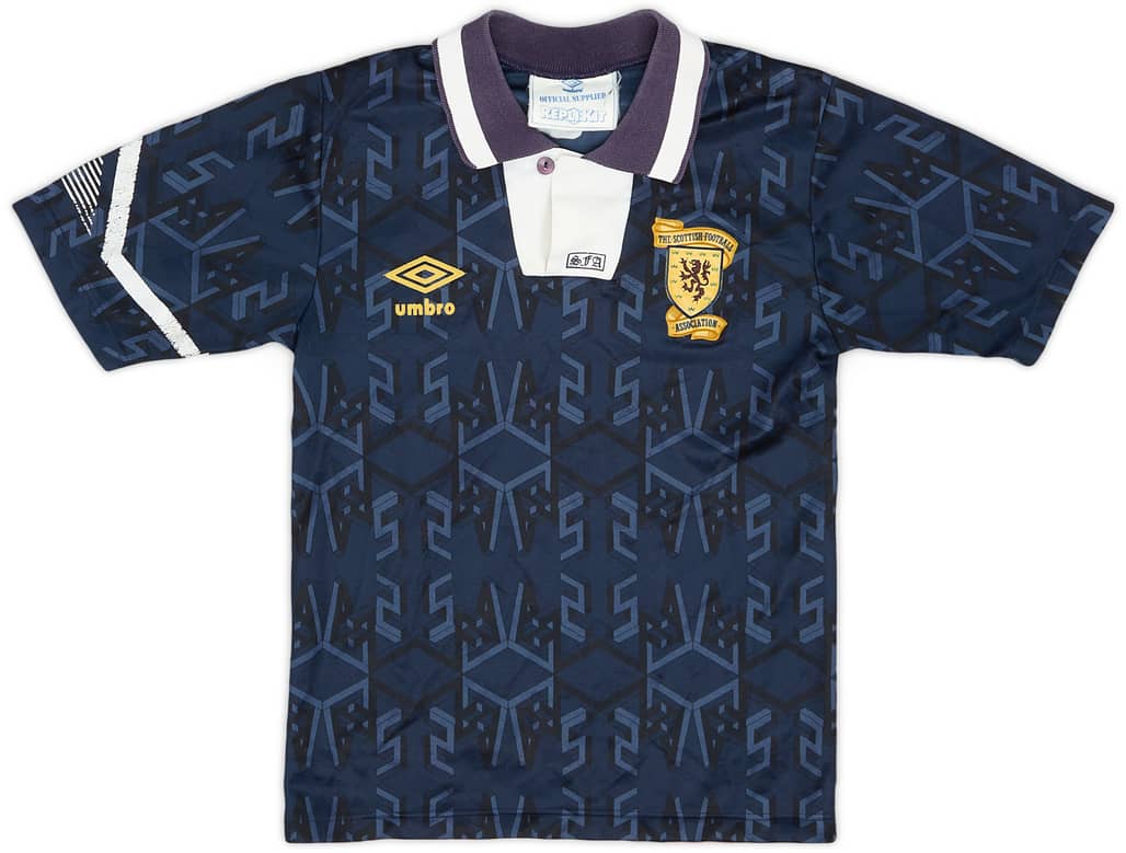 1991-94 Scotland Home Shirt - 7/10 - (XS.Boys)