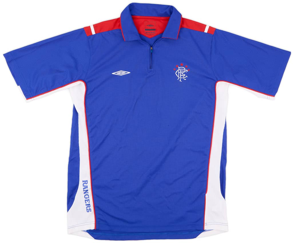 2006-07 Rangers Umbro 1/4 Zip Training Shirt - 9/10 - (L)