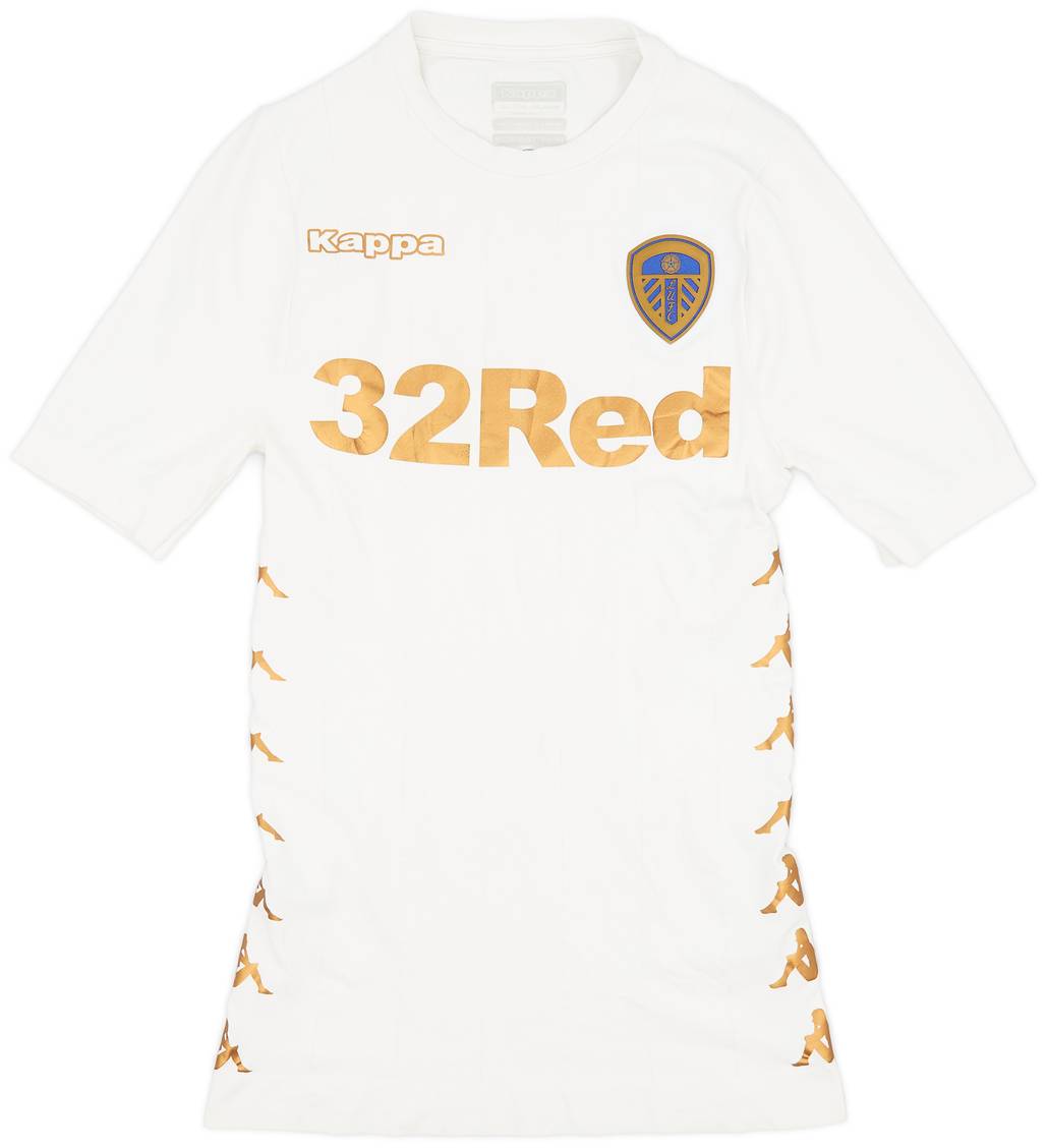 2017-18 Leeds United Authentic Kombat Home Shirt - 6/10 - (L/XL)