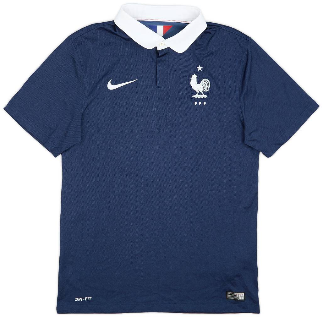 2014-15 France Home Shirt - 9/10 - (S)