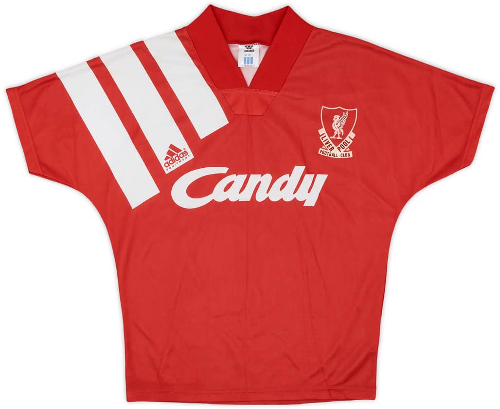 1991-92 Liverpool Home Shirt - 7/10 - (L.Boys)