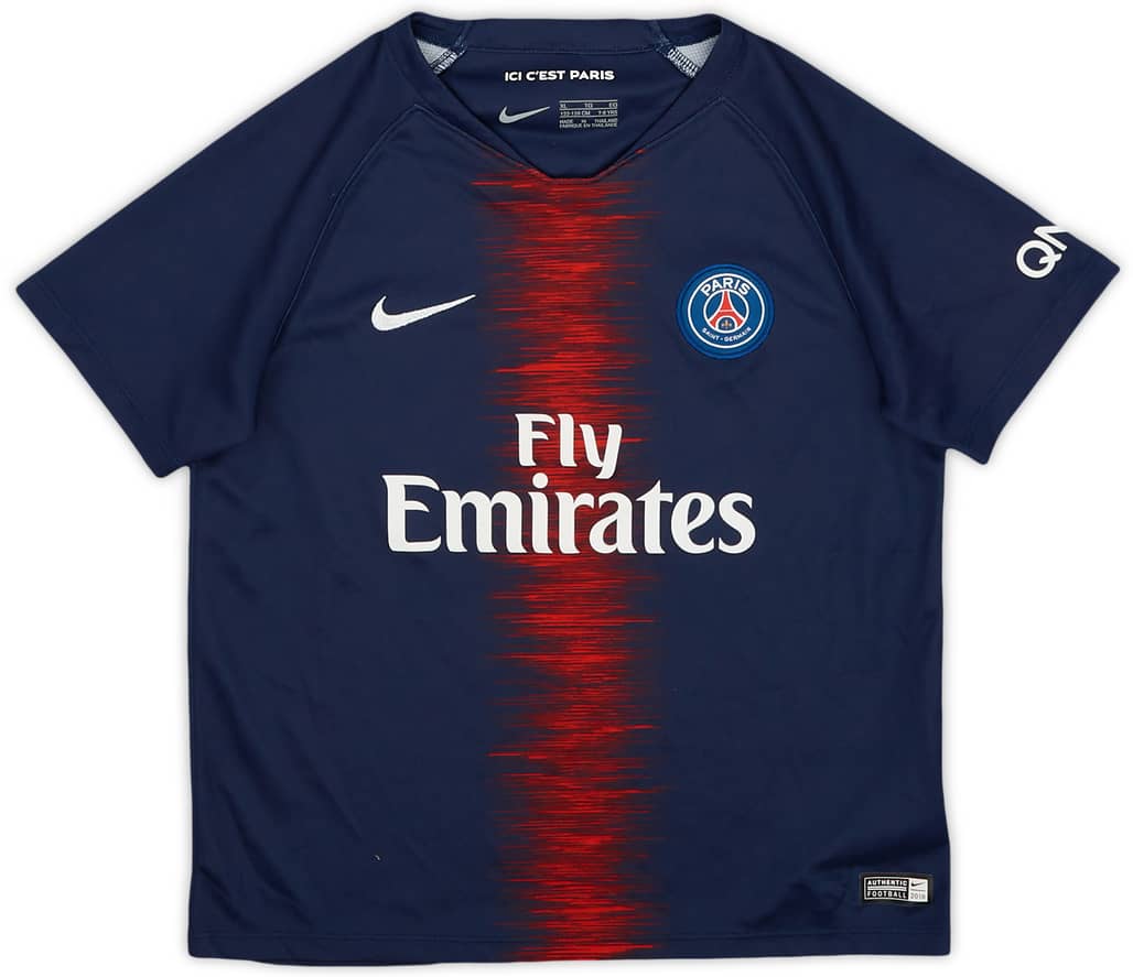 2018-19 Paris Saint-Germain Home Shirt - 9/10 - (S.Boys)