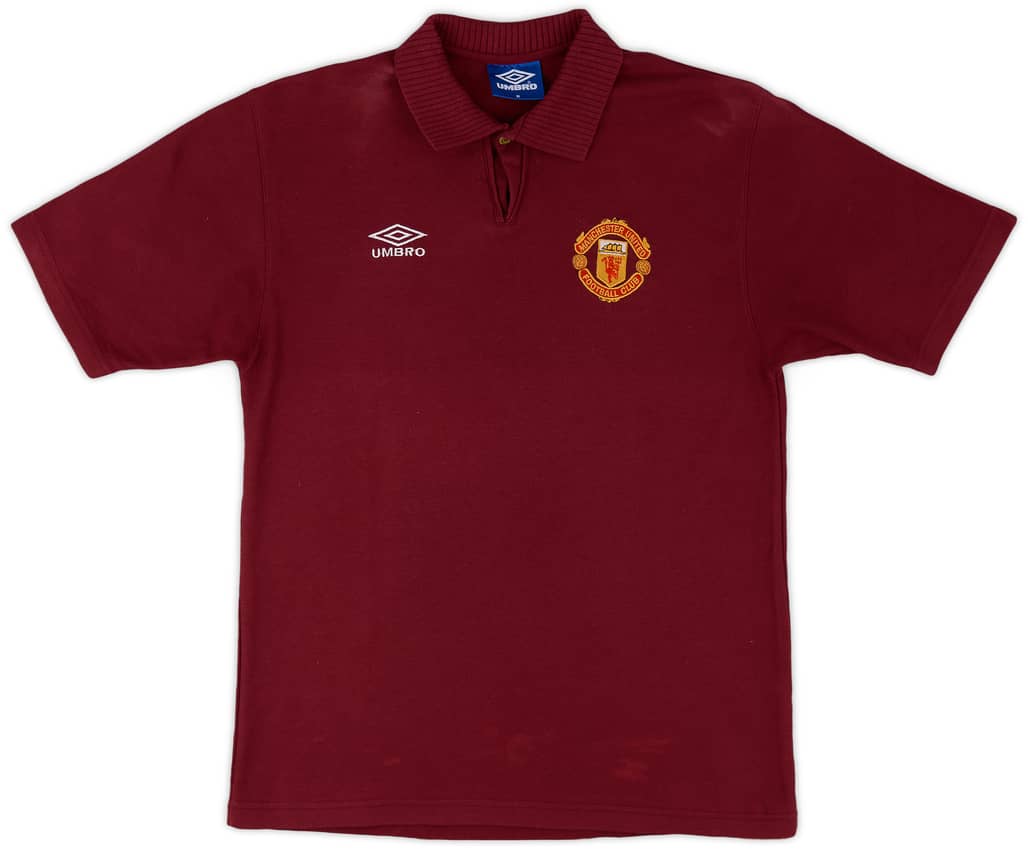 1996-97 Manchester United Umbro Polo Shirt - 6/10 - (M)