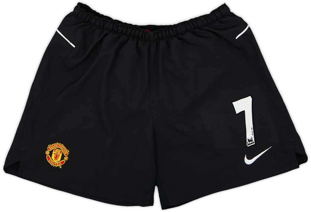 2004-06 Manchester United Alternate Home Shorts #7 (Ronaldo) - 8/10 - (XL.Boys)