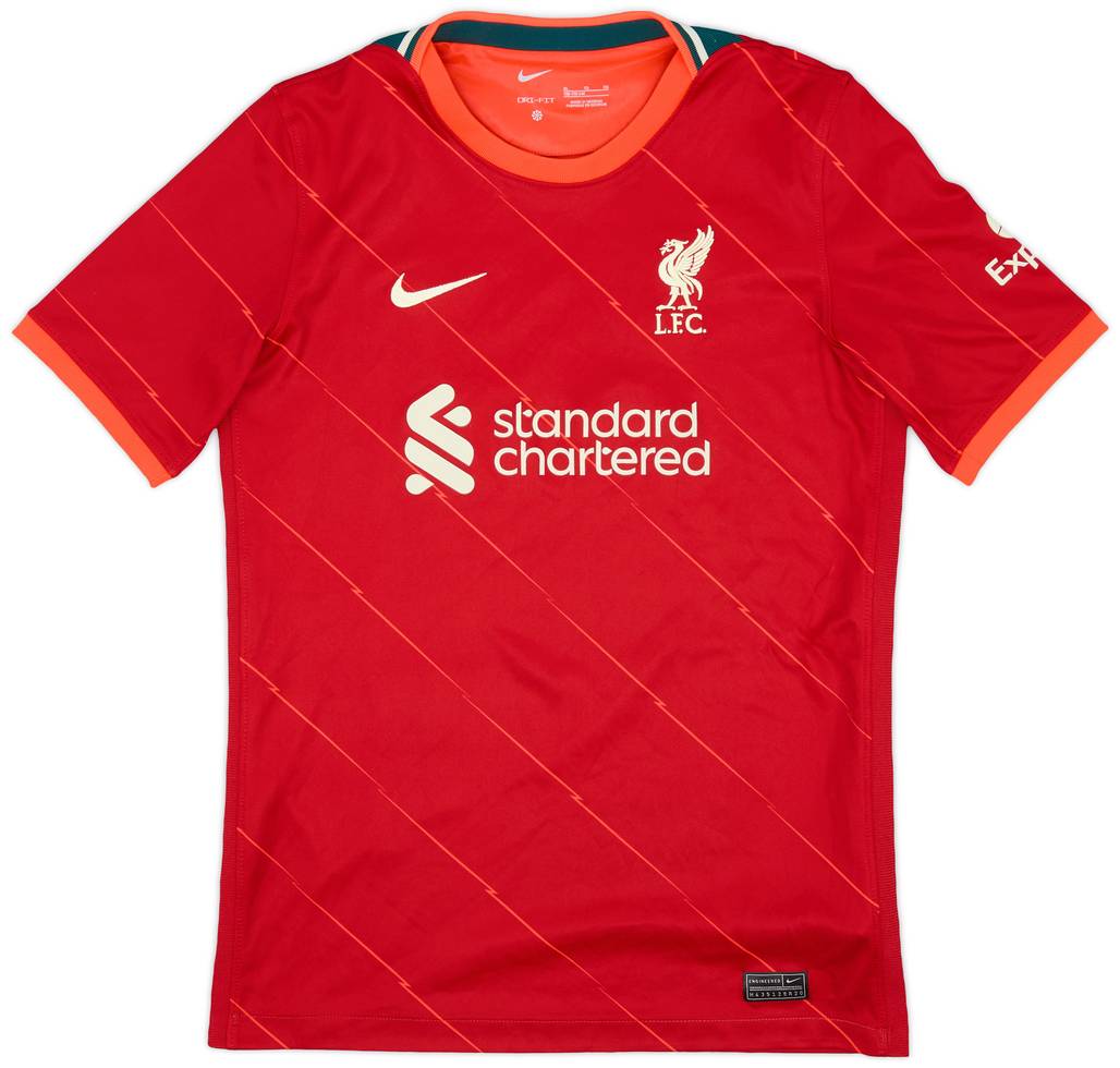 2021-22 Liverpool Home Shirt - 8/10 - (XL.Boys)