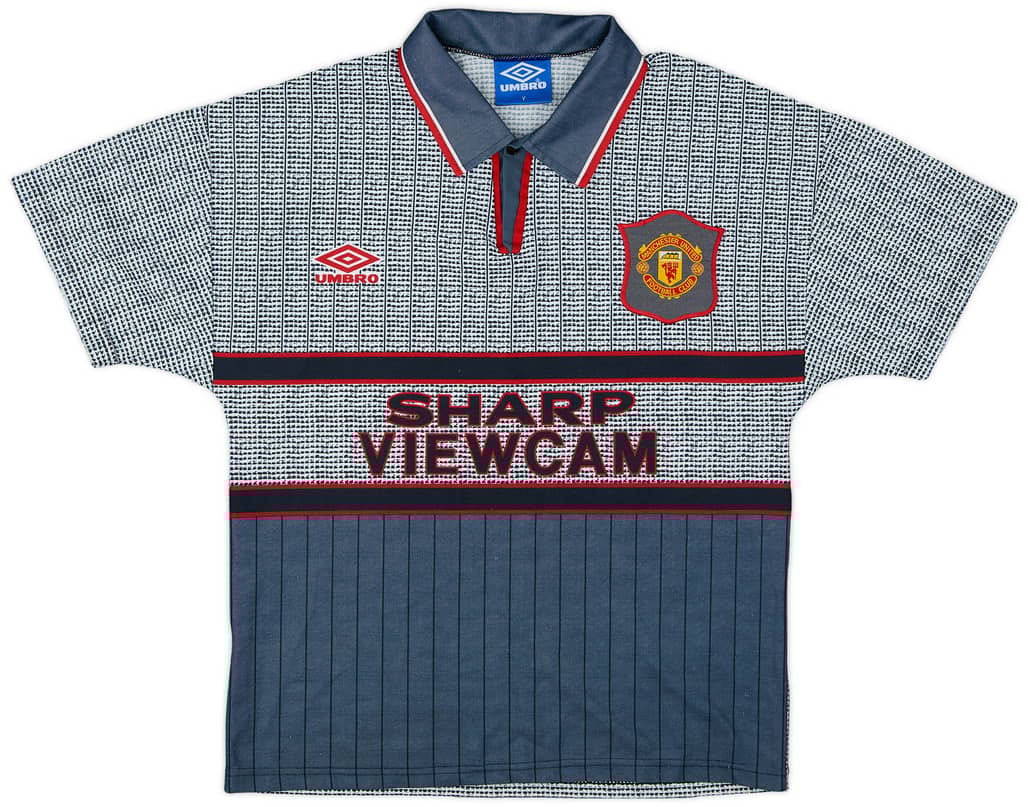 1995-96 Manchester United Away Shirt - 8/10 - (Y)