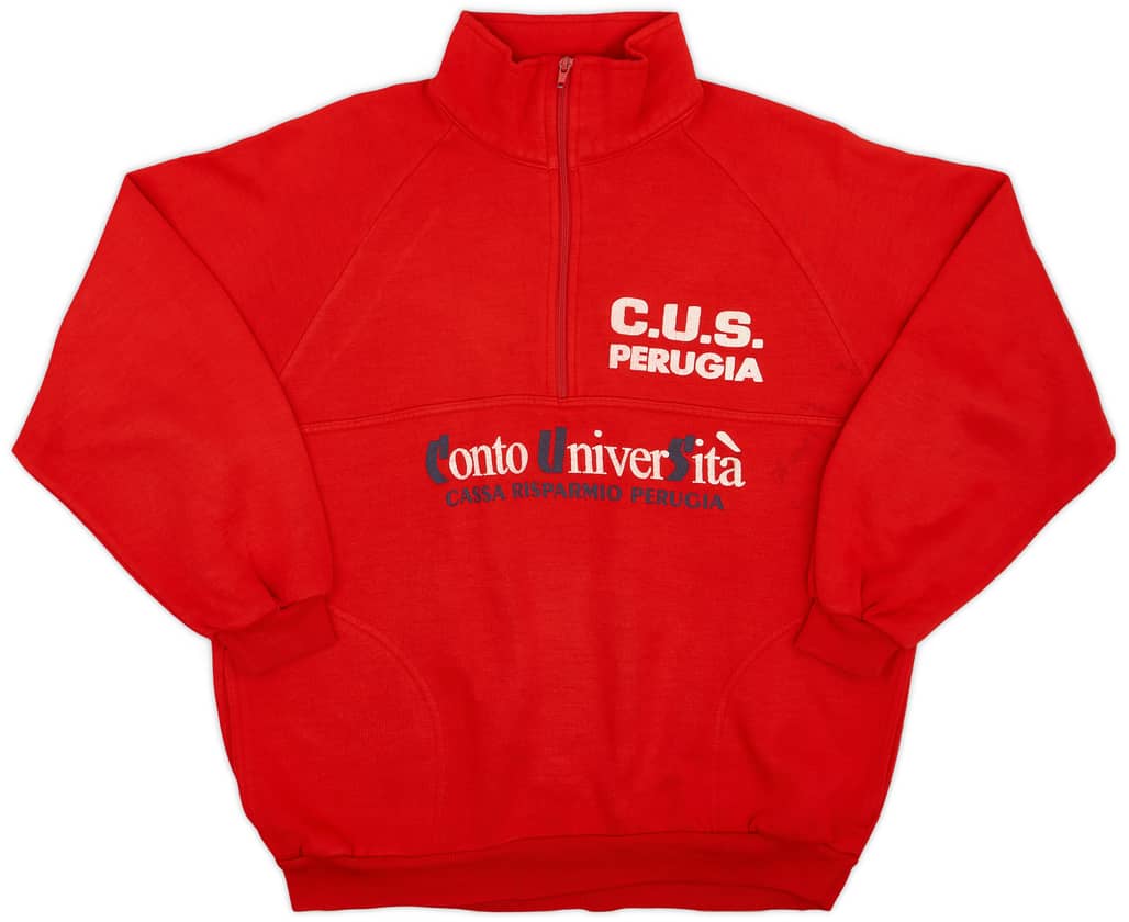 1990-92 Perugia Duet Sport 1/4 Zip Sweat Top - 8/10 - (XL)