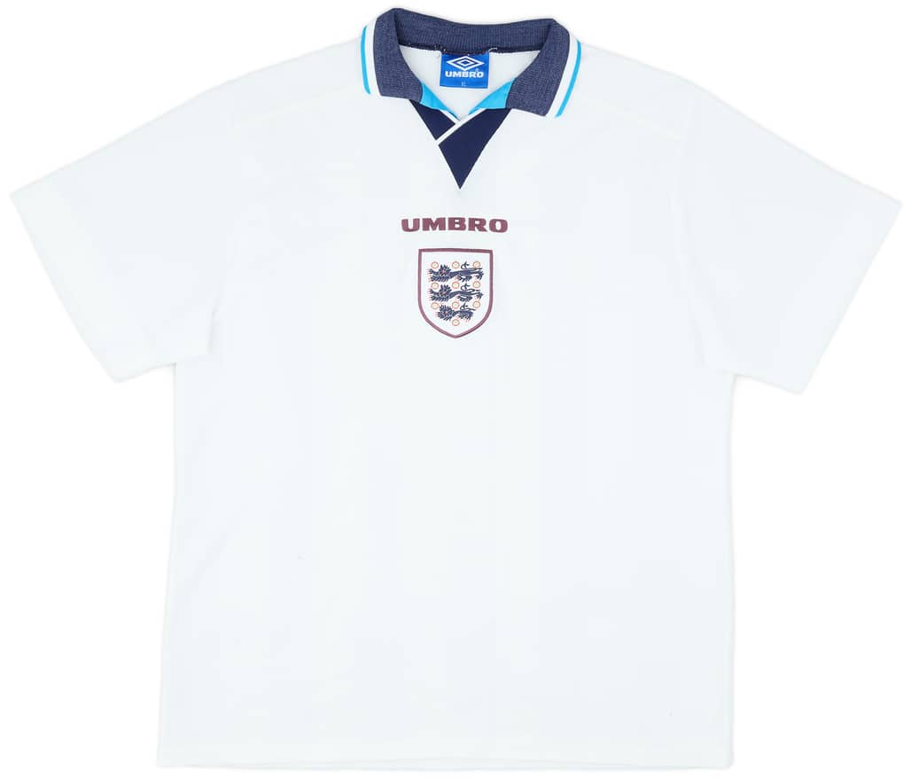 1995-97 England Home Shirt - 4/10 - (XL)
