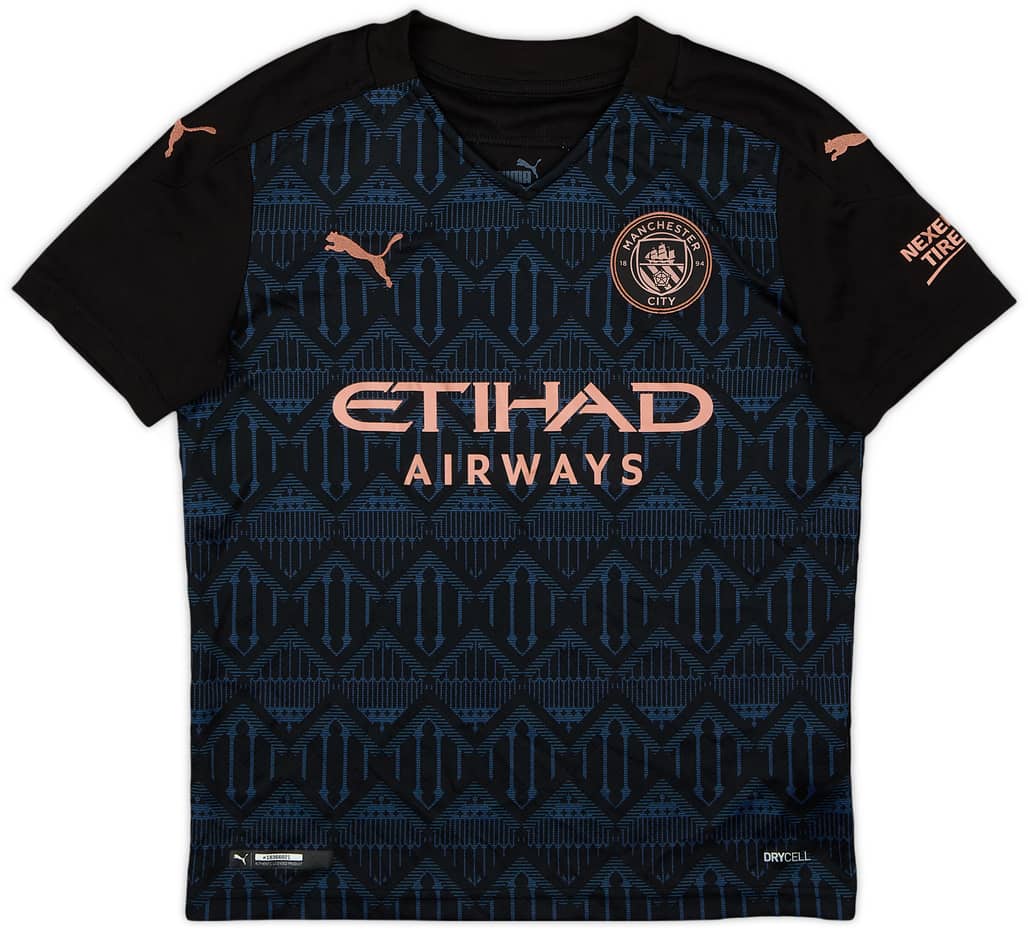 2020-21 Manchester City Away Shirt - 9/10 - (S.Boys)