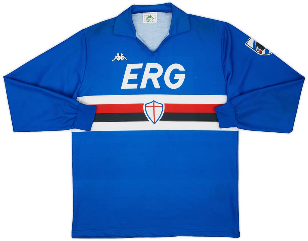 1988-90 Sampdoria Home L/S Shirt - 6/10 - (XL)