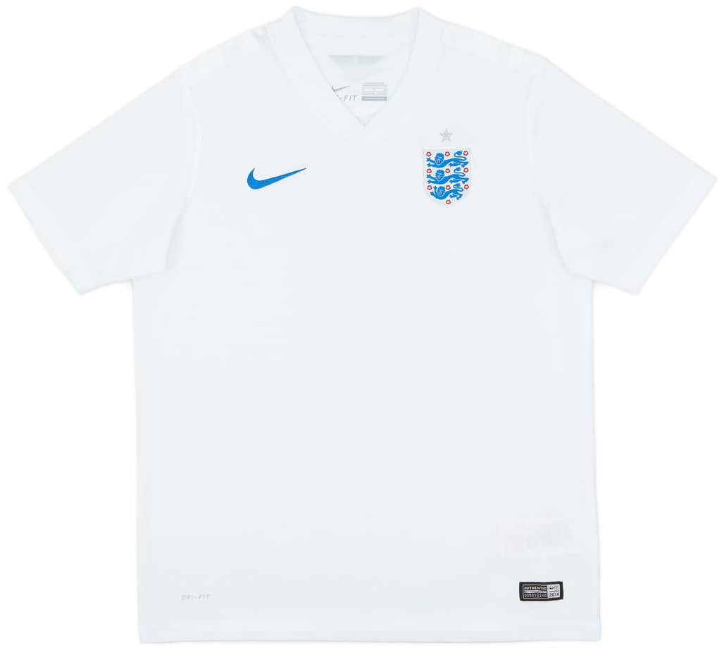2014-15 England Home Shirt - 7/10 - (XL.Boys)
