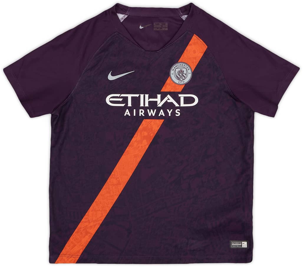 2018-19 Manchester City Third Shirt - 8/10 - (7-8 Years)