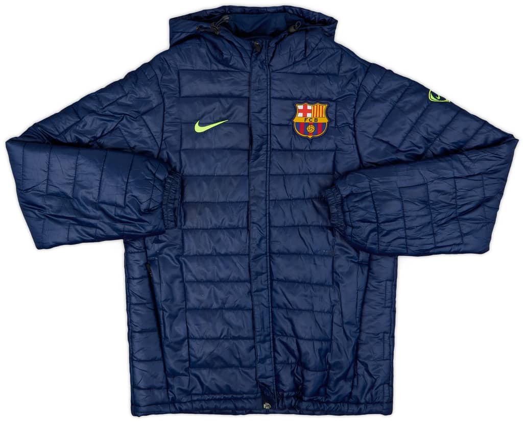 2009-10 Barcelona Nike Padded Bench Coat - 8/10 - (S)