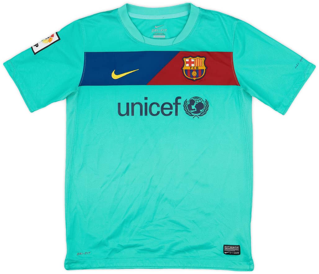 2010-11 Barcelona Away Shirt - 7/10 - (L.Boys)