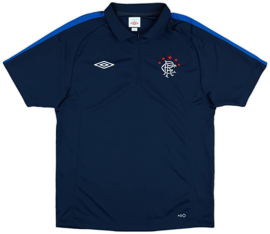2010-11 Rangers Umbro 1/4 Zip Training Shirt - 10/10 - (L)