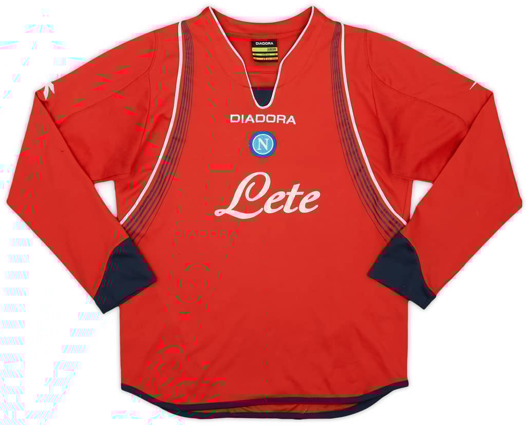 2007-08 Napoli Away L/S Shirt - 5/10 - (L.Boys)