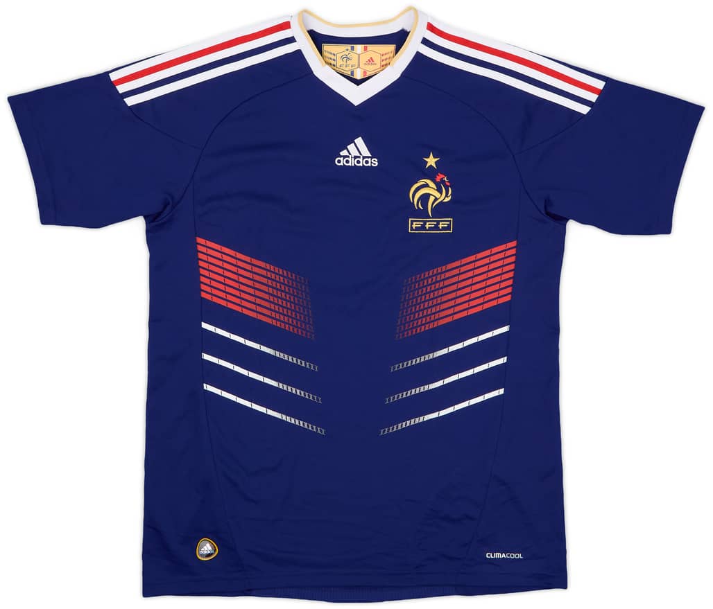 2009-10 France Home Shirt - 9/10 - (XL.Boys)