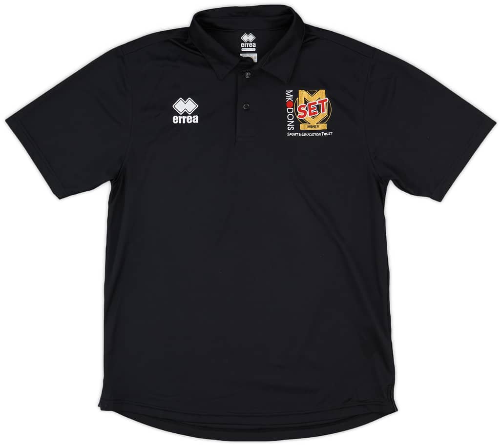 2020-21 MK Dons Errea 'Sport & Education Trust' Polo Shirt - 9/10 - (L)