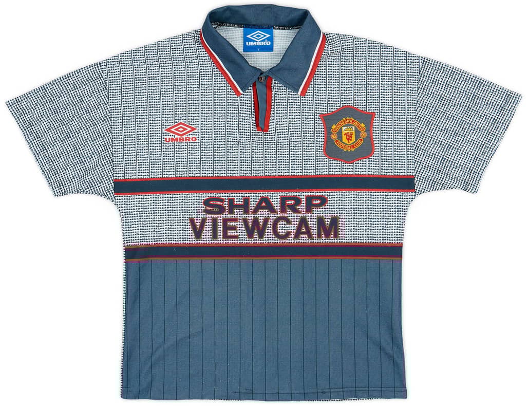 1995-96 Manchester United Away Shirt - 9/10 - (Y)