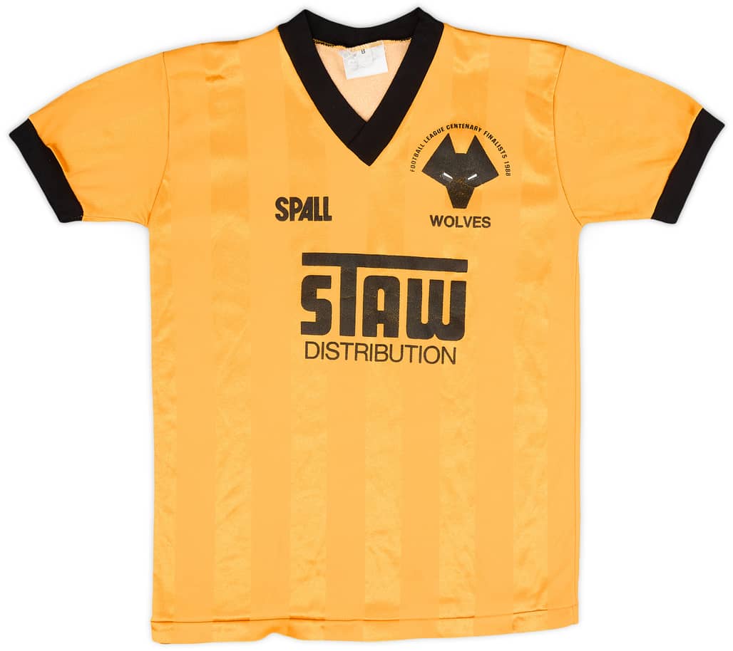 1987-88 Wolves Home Shirt - 8/10 - (M.Boys)