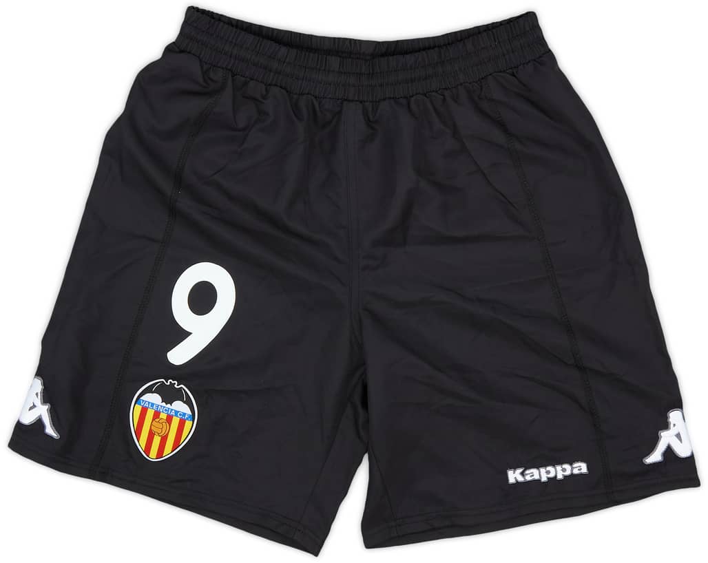 2009-10 Valencia Player Issue Home Shorts #9 (S)