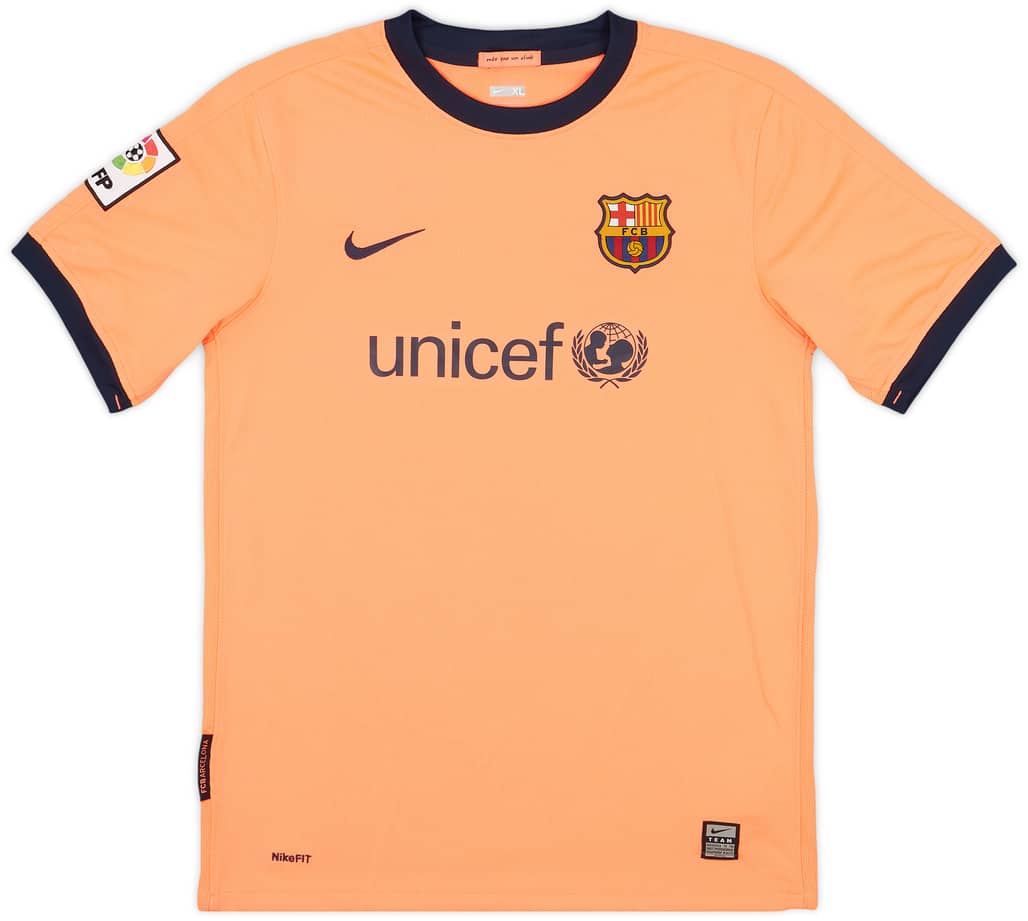 2009-10 Barcelona Away Shirt - 7/10 - (XL.Boys)