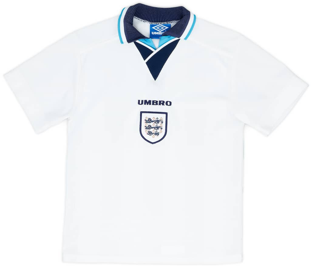 1995-97 England Home Shirt - 8/10 - (L.Boys)