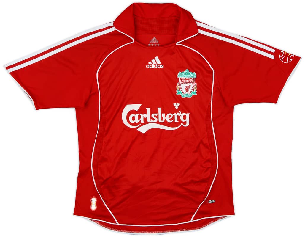 2006-08 Liverpool Home Shirt - 6/10 - (L.Boys)