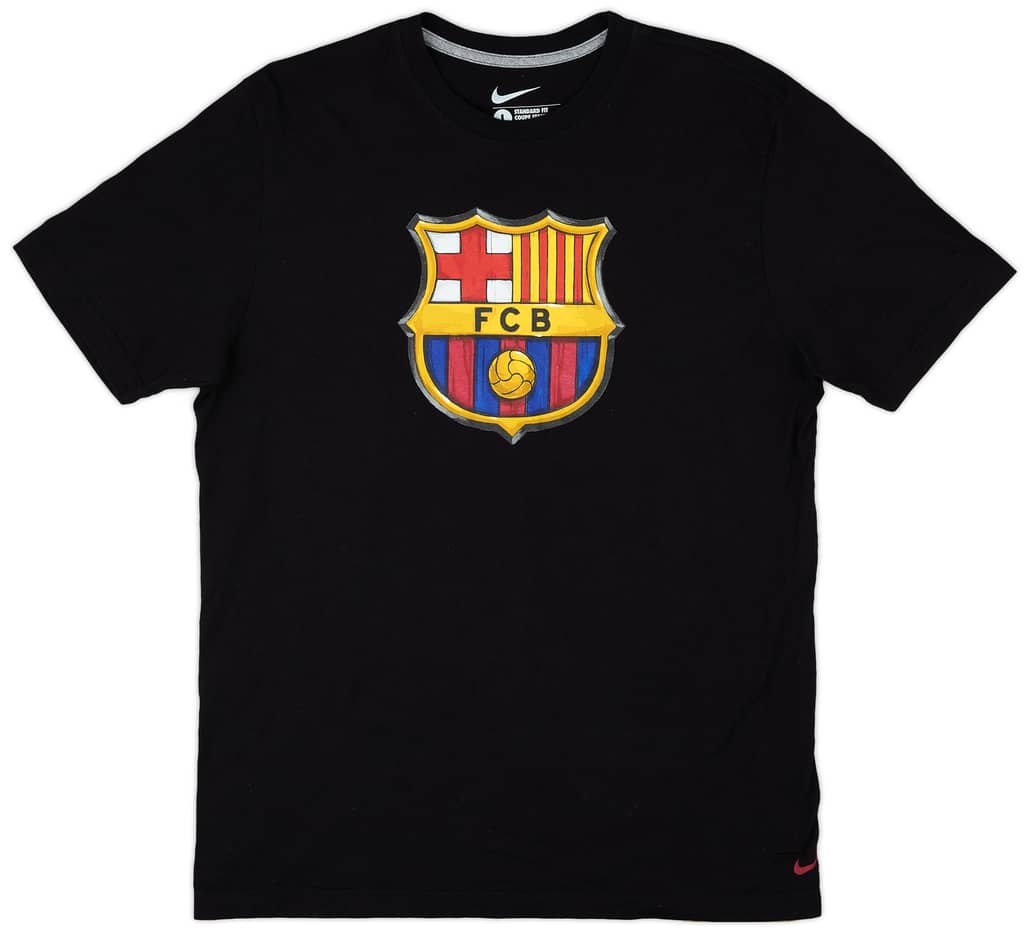 2011-12 Barcelona Graphic Fan Tee - 9/10 - (L)