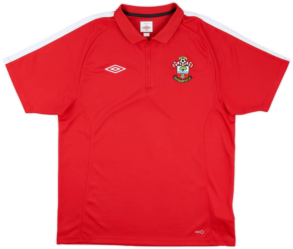 2010-11 Southampton Umbro 1/4 Zip Polo Shirt - 8/10 - (L)