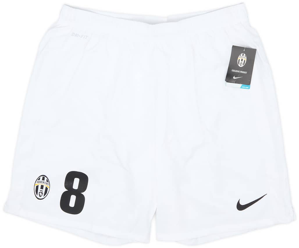 2012-13 Juventus Player Issue Home Shorts #8 (XXL)