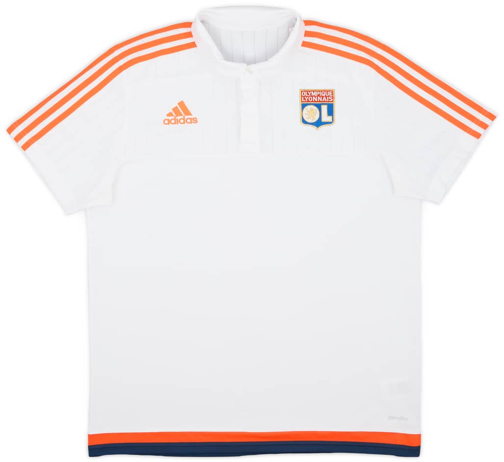 2015-16 Lyon adidas Polo Shirt - 9/10 - (L)